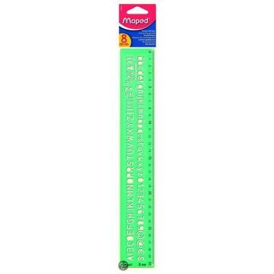 Afbeelding van Maped Lettersjabloon, 8 Mm Sjabloon