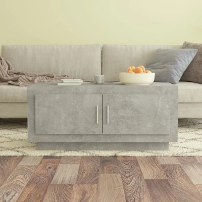 Afbeelding van Salontafel 102x50x45 cm bewerkt hout betongrijs