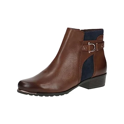 Afbeelding van Caprice Korte laarzen, Dames, Maat: 36, Cognac ocean Leer
