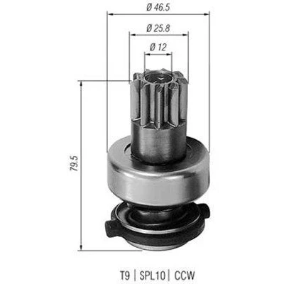 Afbeelding van MAGNETI MARELLI 940113020183 Rondsel, startmotor