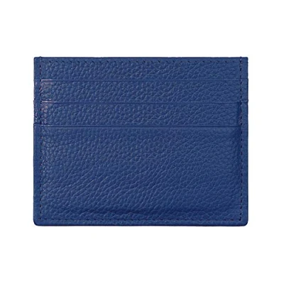 Afbeelding van Hibate Lederen mini creditcardhouder, RFID blokkering, voor dames en heren, kaarthouder, portemonnee, Blauw, Creditcardhouder