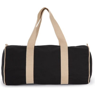 Afbeelding van Kimood Gerecyclede duffeltas KI5601 Black Night / Hemp