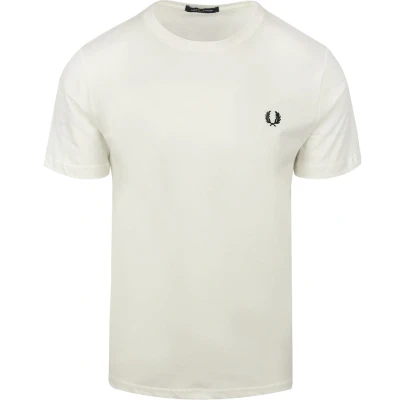 Afbeelding van Fred Perry Crew Neck T Shirt Wit Katoen XL