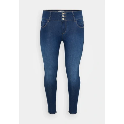 Afbeelding van ONLY CARMAKOMA CARANNA HW SKINNY ANK MBD DNM ANA NOOS Dames Jeans