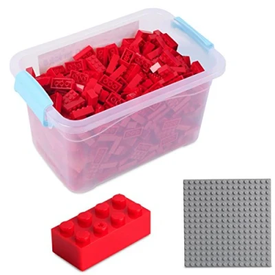 Afbeelding van Katara 1827 Set met 520 bouwstenen, compatibel Sluban Papimax Q bricks plaat en doos rood