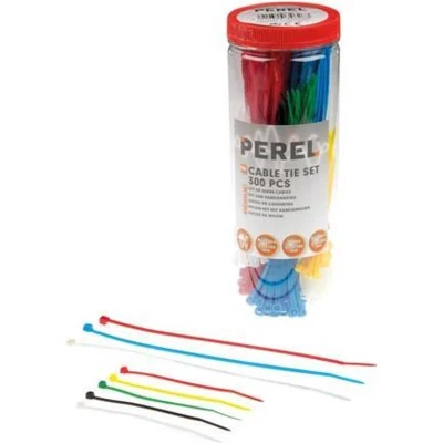 Afbeelding van Set met nylon kabelbinders verschillende kleuren (300 st.) Velleman