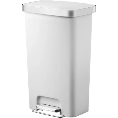 Afbeelding van EKO Hana pedaalemmer 45 ltr, Plastic wit
