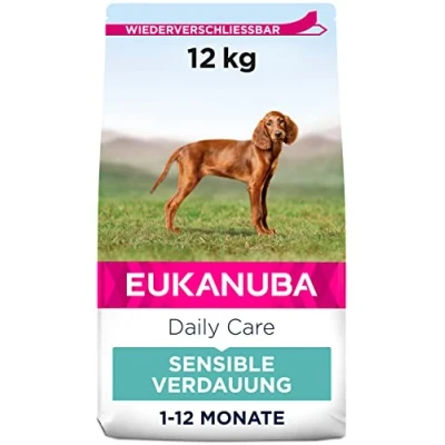 Afbeelding van Eukanuba Daily Care Sensitive Digestion Puppy 12 kg