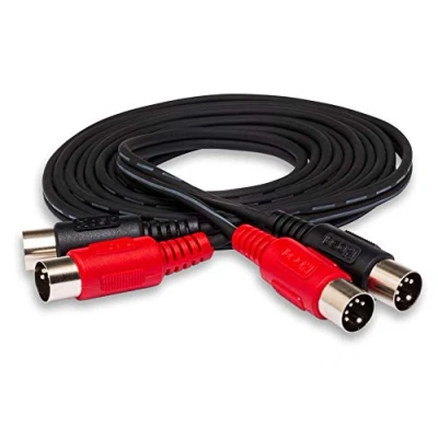Afbeelding van Hosa MID 203 midikabel 5 pins 3mtr rood,zwart