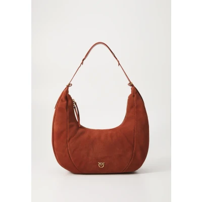 Afbeelding van PINKO Slouchy Schoudertas Leer 40 cm Dames arabo
