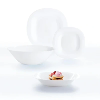 Afbeelding van Luminarc Carine Blanco Tafelservies, opaal, 19 delig, 6 personen, wit