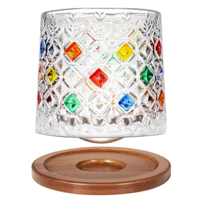 Afbeelding van Uten X1903 Ouderwetse draaiende whiskyglas met basis voor bourbon, scotch, cocktails, cognac, tequila, Iers, cognac