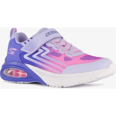 Afbeelding van Skechers Microspec MAX Advance Sneakers laag Blue/lavender voor kinderen, Maat: 35, Textiel/ synthetisch