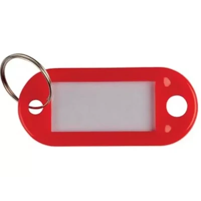 Afbeelding van Q connect Sleutelhanger, Pak Van 10 Stuks, Rood Sleutelhanger