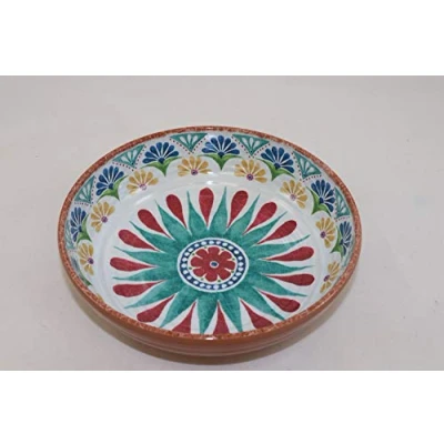 Afbeelding van APS 84689 Arabesque melamine kom, diameter 20,5 cm, hoogte 5,5 interieurdecoratie: Spaans design, buitendecoratie: terracotta look, 1,1 l