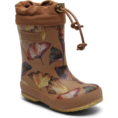 Afbeelding van Bisgaard Thermo Regenlaarzen voor kinderen, Maat: 37, Camel flowers Natuurrubber