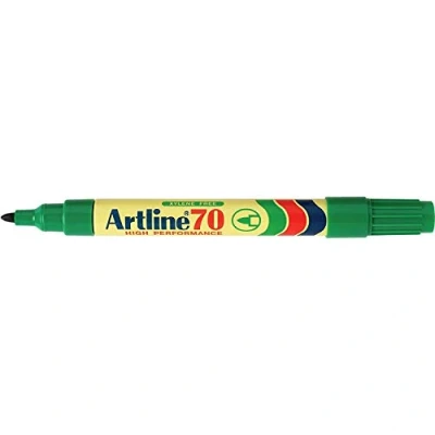 Afbeelding van ARTLINE Set van 6 markers &quot;70&quot;, permanent, conische punt, 1,5 mm, groen