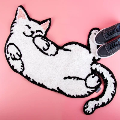 Afbeelding van Bitten Sleepy Cat vloerkleed