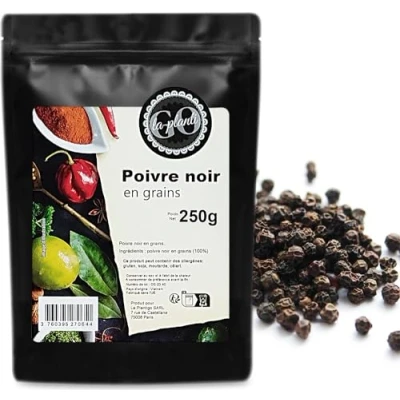 Afbeelding van Zwarte peper in korrels 250 g LA PLANTIGO
