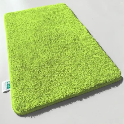 Afbeelding van casa pura Sky Soft Badmat, hoogpolig, zacht en pluizig, badmat in Shaggy look, antislip, wasbaar, Oeko Tex 100 gecertificeerd, citroen, 60 x cm