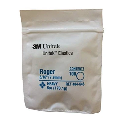 Afbeelding van 3M Unitek Multifunctionele elastiekjes, sterk 170,1 g (1/8&quot; 3,2 mm); Debbie, Snorflex