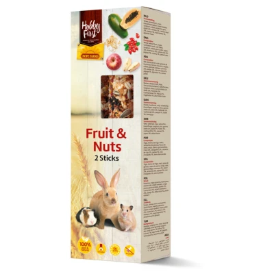 Afbeelding van Hobbyfirst Hope Farms Sticks Fruit En Noten Knaagdiersnack 8.1x26.5x4 cm 2x90 g L
