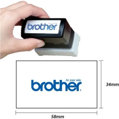 Afbeelding van Brother PR3458B6P Zegelstempel, 34 x 58 mm, zwart