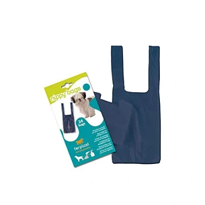 Afbeelding van Ferplast Nipp L270 hygiënische zakken, blauw, 4 stuks
