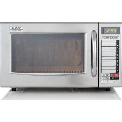 Afbeelding van Sharp YB S4202 Professionele magnetron 20 liter 2100W flatbed RVS