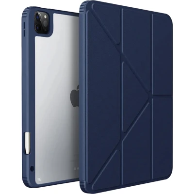 Afbeelding van Uniq Tablet Hoes Geschikt voor iPad Pro 11 (2020) / (2021) (2022) Moven Case Blauw /Slate Blue