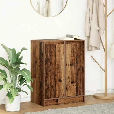 Afbeelding van vidaXL Dressoir 57x34x76 cm bewerkt hout oud houtkleurig