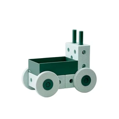 Afbeelding van Modu Activity Toy Baby Walker Open Ended Play Loopwagen Looptrainer Blokken Ocean Mint / Forest Green