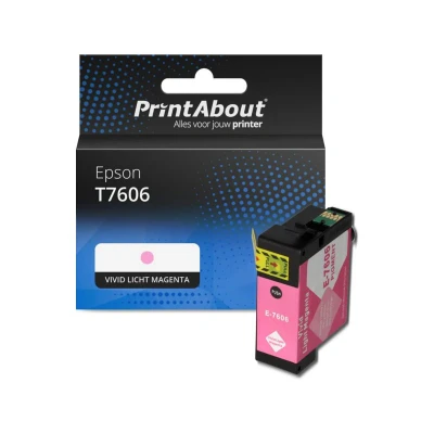 Afbeelding van Huismerk Epson T7606 Inktcartridge Vivid licht magenta