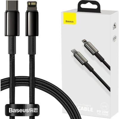 Afbeelding van Baseus Tungsten Gold PD USB C naar Lightning Kabel Fast Charge 20W 1M