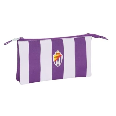 Afbeelding van Pennenetui met 2 vakken Real Valladolid C.F. Paars 22 x 12 3 cm