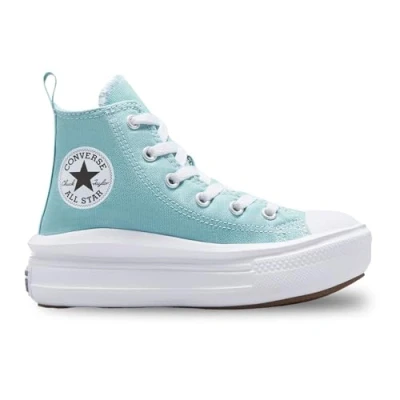 Afbeelding van Converse Chuck Taylor ALL STAR MOVE Unisex Sneakers hoog voor kinderen, Maat: 34, Vernal pool/white/black Textiel