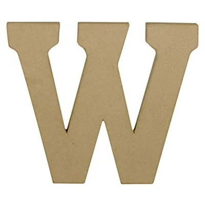 Afbeelding van Decopatch Letter 20 cm Papier marche W