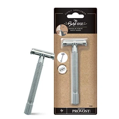 Afbeelding van ESPRIT GENTLEMAN THE BARB XPERT Traditioneel veiligheidsscheerapparaat voor heren, by Franck Provost met universele messen baardverzorging precisiescheerbeurt