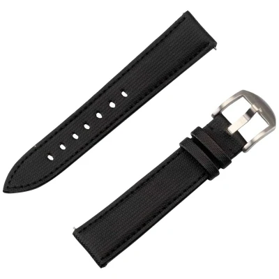 Afbeelding van JT Berlin Watchband Wannsee Horlogeband 44 mm, 40 47 43 45 46 42 41 mm M Zwart, RVS