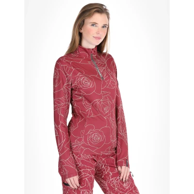 Afbeelding van Rehall KIMI R Dames Skipully Rood M Roses Cordovan Thermokleding