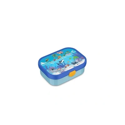 Afbeelding van Mepal lunchbox Campus 750 ml Broodtrommel met vakjes voor kinderen Geschikt 4 boterhammen Tropical Ocean