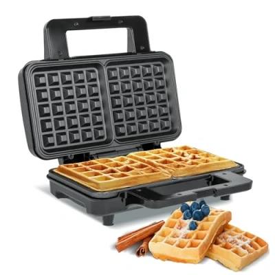 Afbeelding van Teesa TSA3225 Wafelijzer, voor twee grote wafels