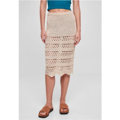 Afbeelding van Urban Classics 3/4 Crochet Kokerrok, Dames, Maat: XL, Softseagrass