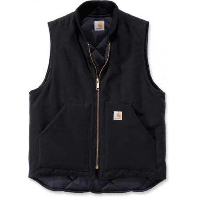 Afbeelding van Carhartt Duck Vest Arctic Quilt Lined Zwart Bodywarmer Heren Size : XL