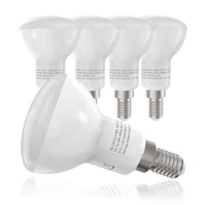 Afbeelding van B.K.Licht 5 stuks LED lampen I E14 fitting reflecterende vorm R50 5x6W 450lm lichtkleur warm wit