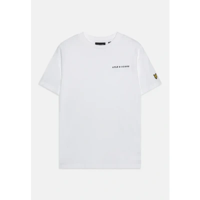 Afbeelding van Lyle &amp; Scott Script Embroidered Tshirt basic voor kinderen, Maat: 140/146, White
