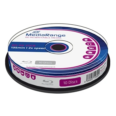 Image de MediaRange 10 x BD RE 25 Go 2x spindle