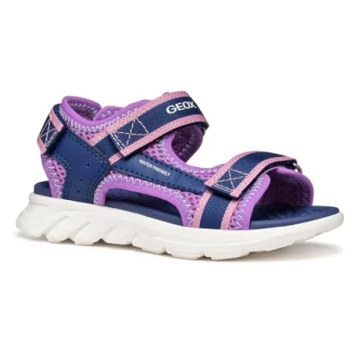 Afbeelding van Geox Airadyum Sandalen voor kinderen, Maat: 25, Navy/purple Imitatieleer/ textiel