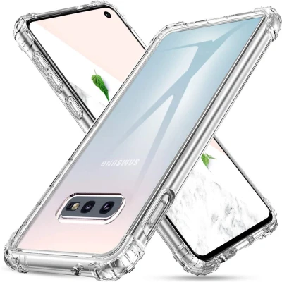 Afbeelding van iMoshion Hoesje Geschikt voor Samsung Galaxy S10e Siliconen Shockproof Case Transparant