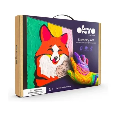 Afbeelding van Okto clay DIY 3D Kunstwerk met foamklei, Fox, 20001, 30x30cm